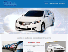 Tablet Screenshot of coll-automotores.com